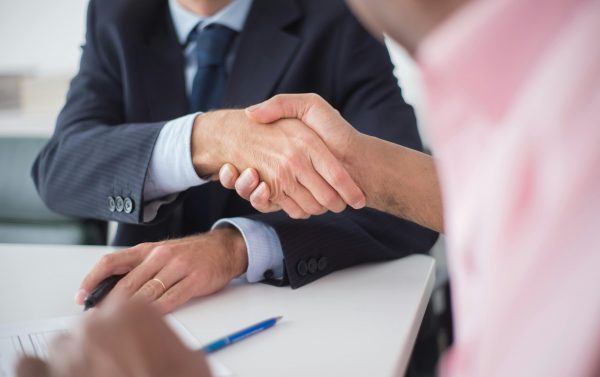 Corporate legal partnership meeting